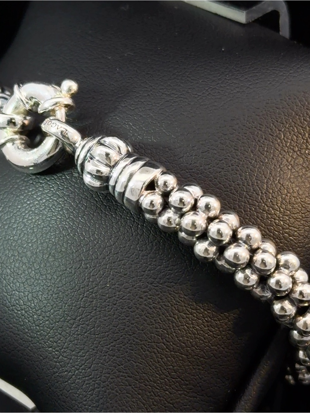 LAGOS Sterling Silver Caviar Collection bracelet (925) - Picture 4 of 6